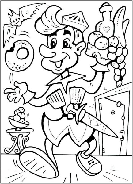 А толстой золотой ключик или приключения Буратино раскраска