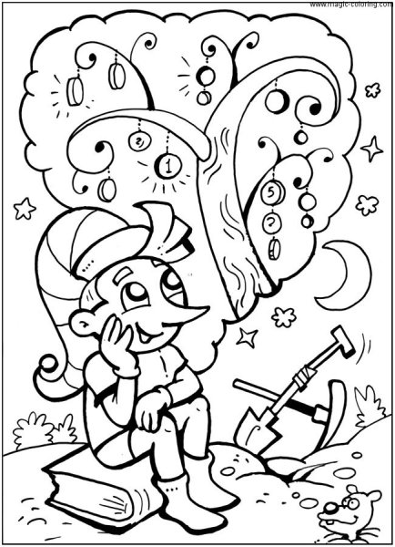 Буратино карандашом