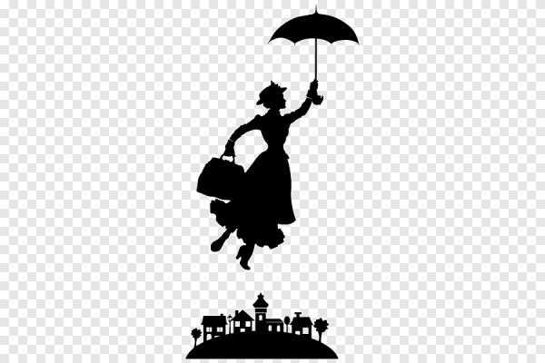 Мэри Поппинс силуэт