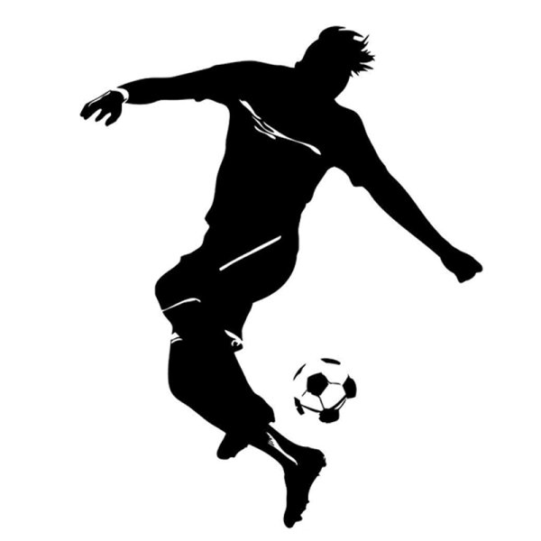 Силуэт футболиста