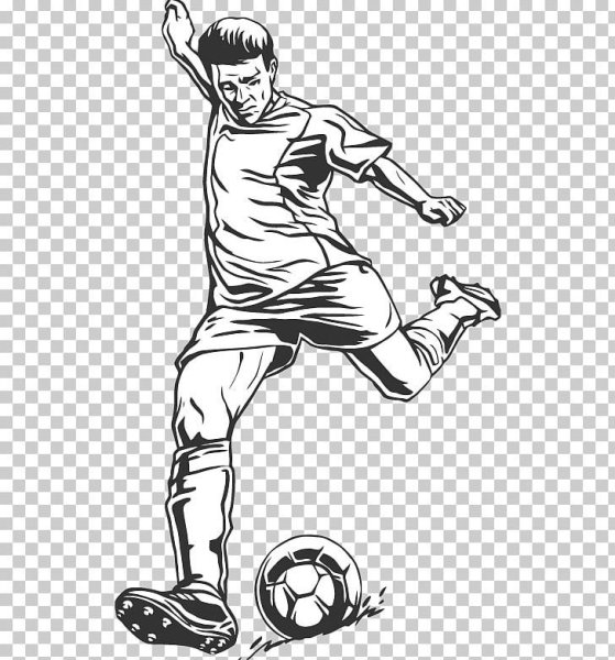 Футболист вектор