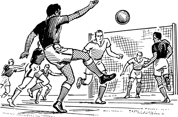 Футбол в графике