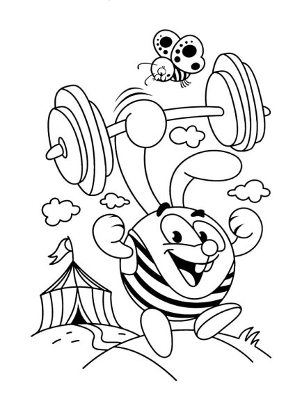 Здоровый образ жизни раскраска