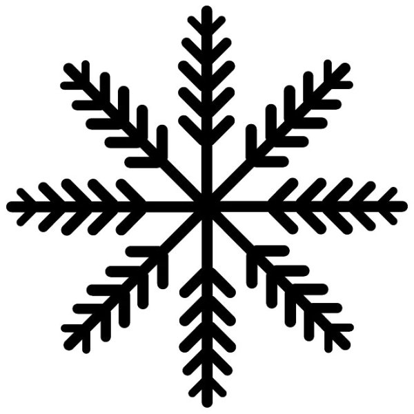 Снежинки черно белые