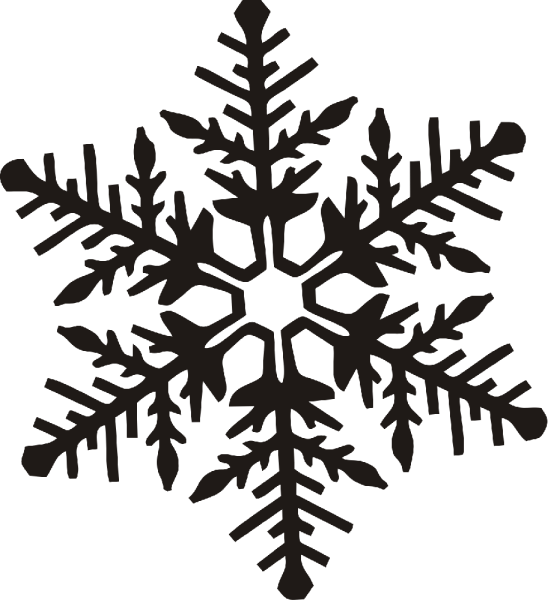 Снежинка силуэт