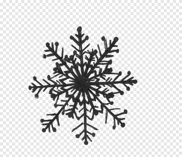 Белые снежинки на черном фоне