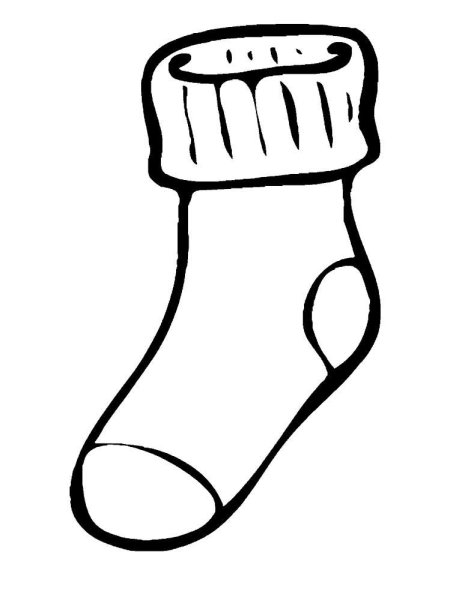 Носки раскраска