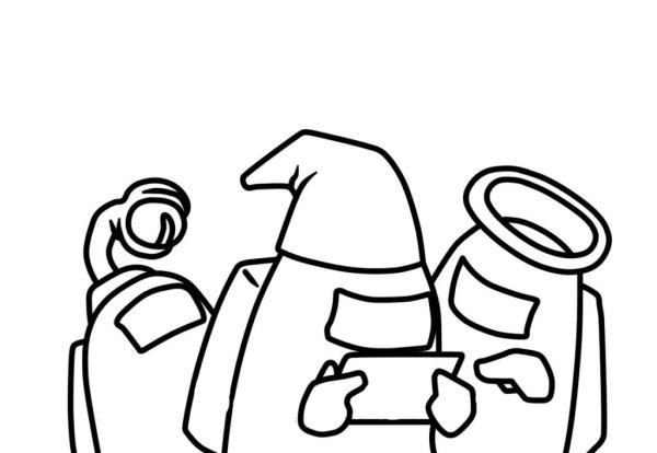 Раскраска амонг АС