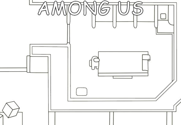 Раскраска карта Амон Гас