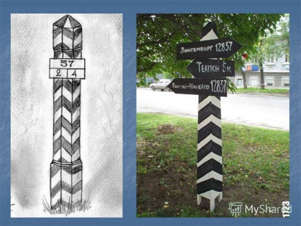 Первые дорожные указатели