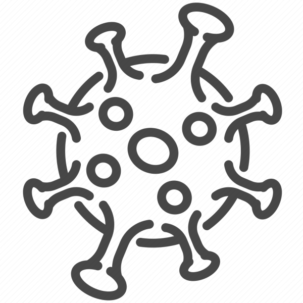 Коронавирус вектор контур