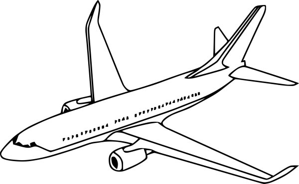 Раскраска самолет Боинг 737
