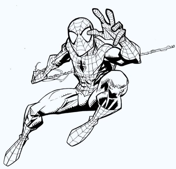 Человек паук эскиз
