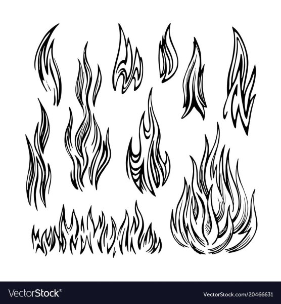 Огонь набросок