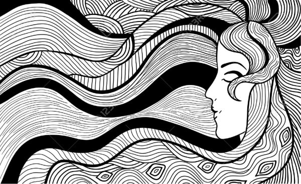 Картины с линиями черно белые большие