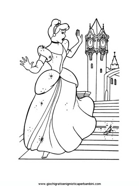 Раскраски принцессы Диснея Белоснежка и Золушка