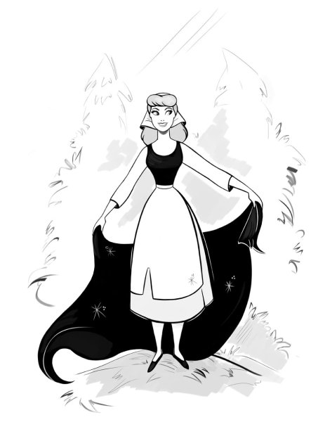 Ш Перро Золушка раскраска