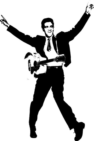 Элвис Пресли силуэт