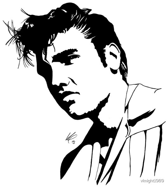 Рисунок Элвиса Пресли