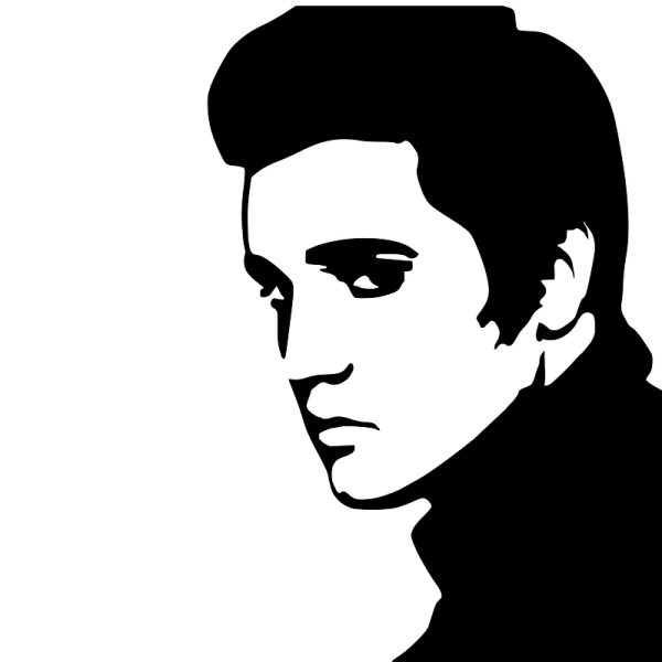 Силуэт Элвиса Пресли