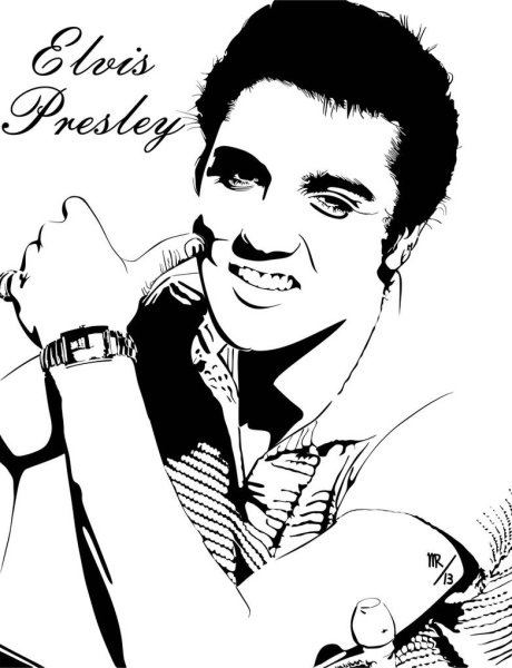 Портрет Элвиса Пресли