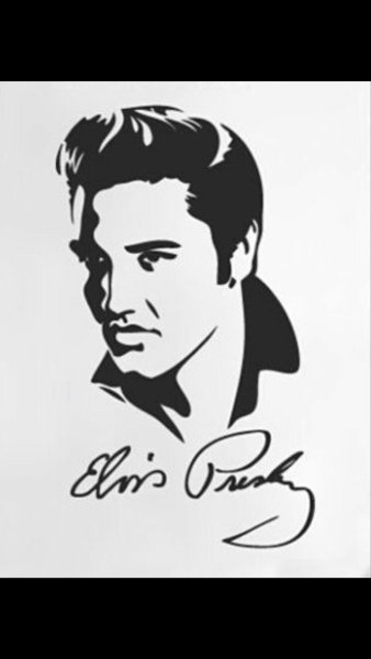 Элвис Пресли трафарет