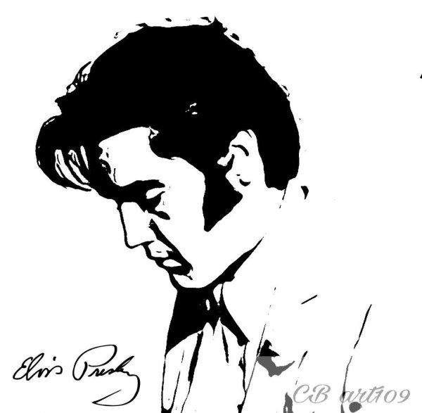 Элвис Пресли чб