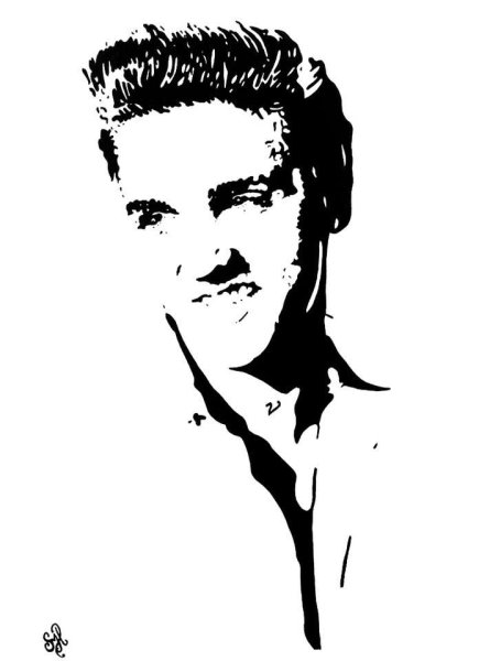 Портрет Элвиса Пресли