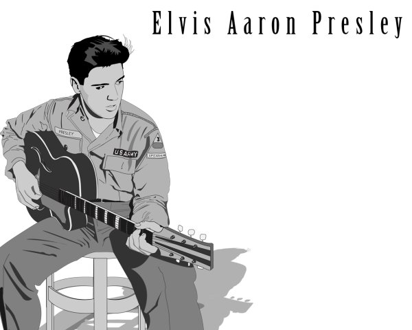 Элвис Аарон Пресли (Elvis Aaron Presley) с укулеле
