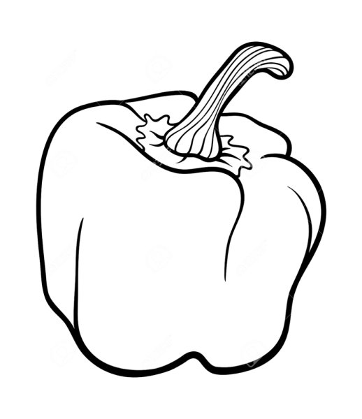 Перец раскраска для детей