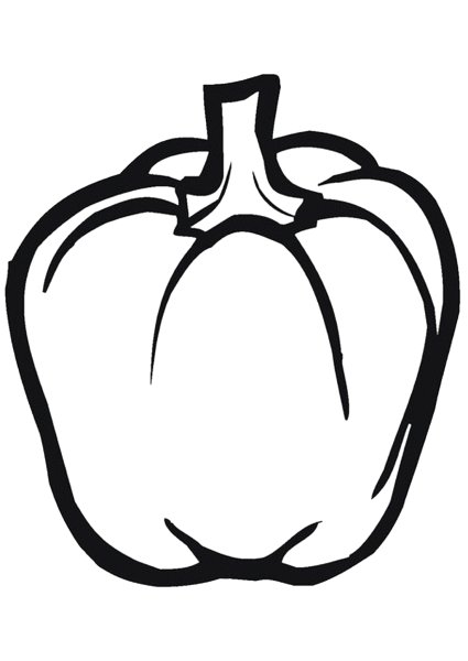 Овощи для раскрашивания для детей