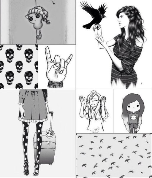 Личный дневник черно белые