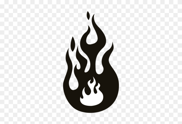 Огонь черно белый