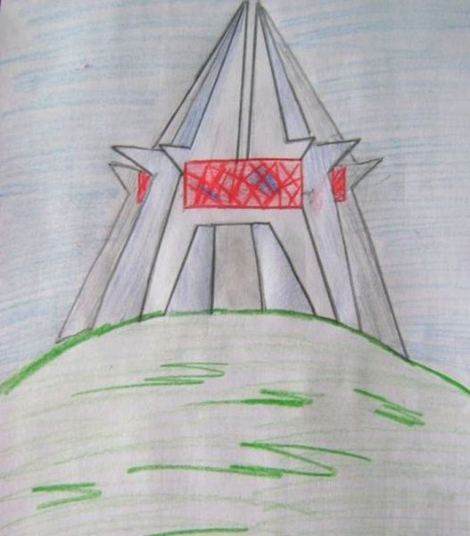 Курган бессмертия Брянск рисунок