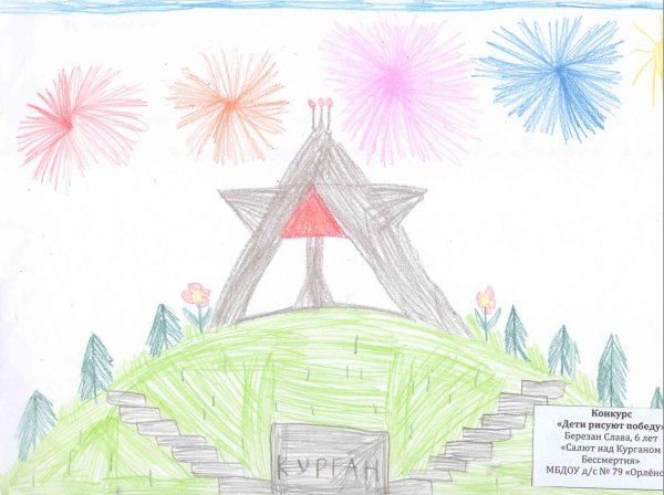 Курган бессмертия Брянск рисунок