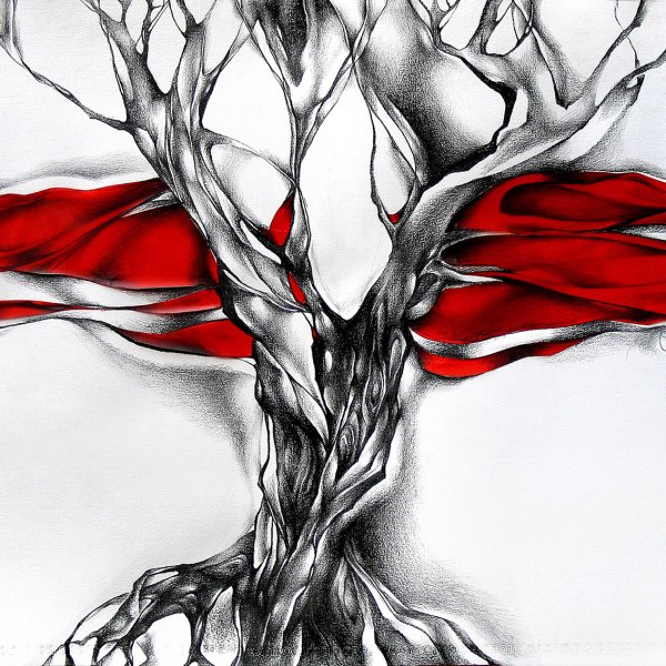 Черный белый красный