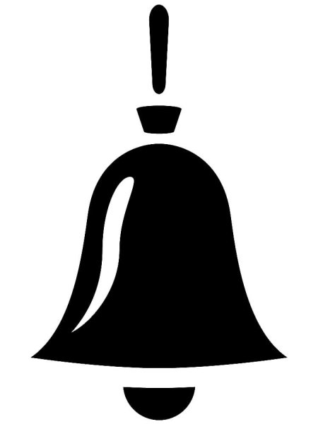 Колокольчик черно белый