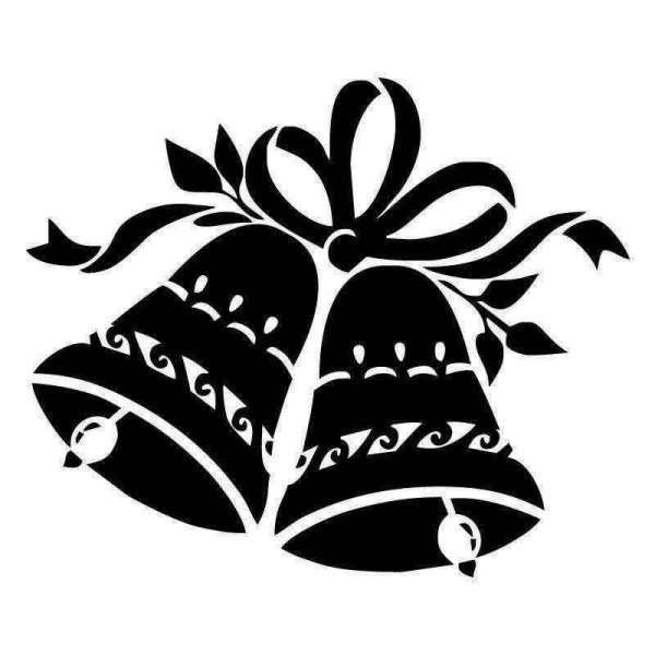 Колокольчик черно белый