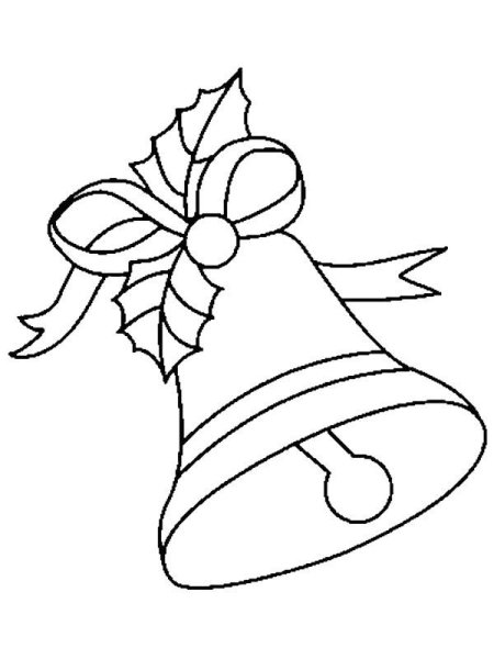 Колокольчик раскраска