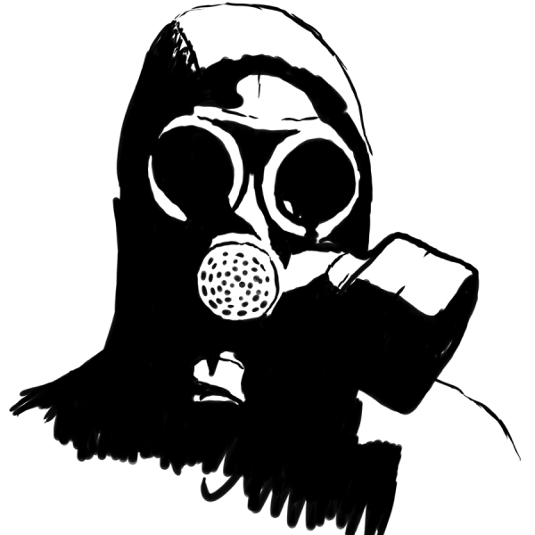 Сталкер противогаз значок