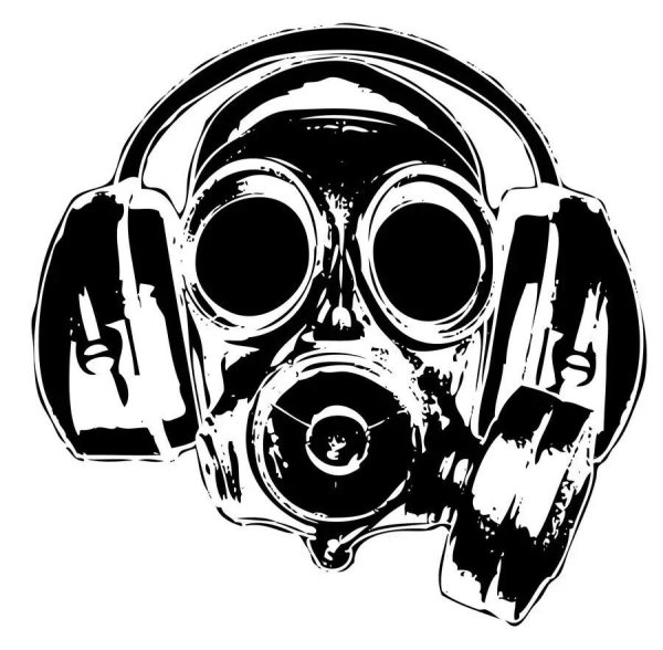 Череп в противогазе