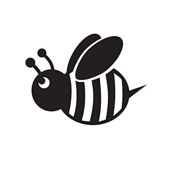 Пчела черно белая