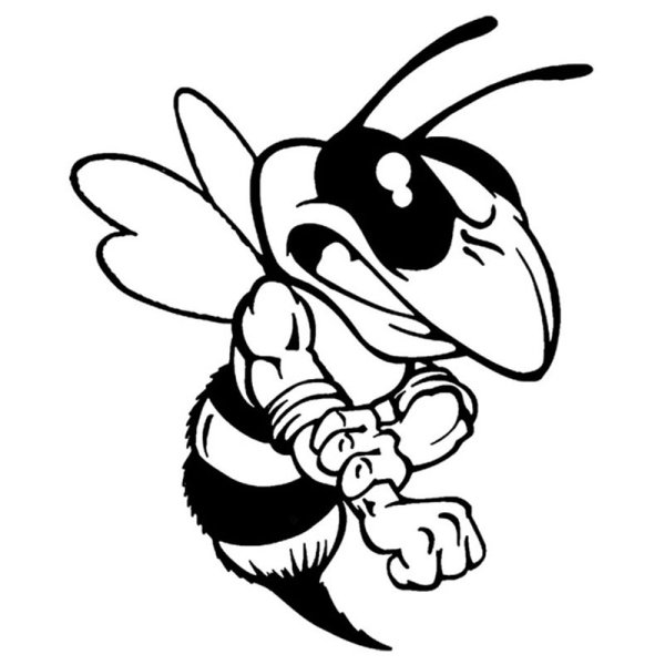 Пчела наклейка на машину