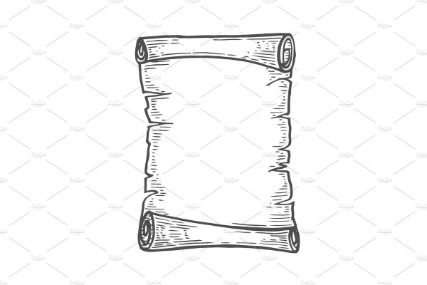 Свиток черно белый