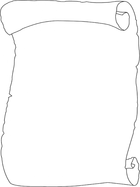 Свиток черно белый для текста