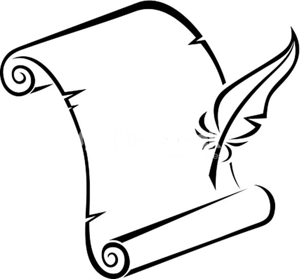 Свиток раскраска