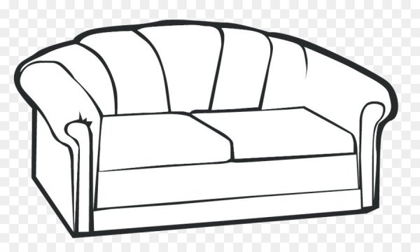 Раскраска диван