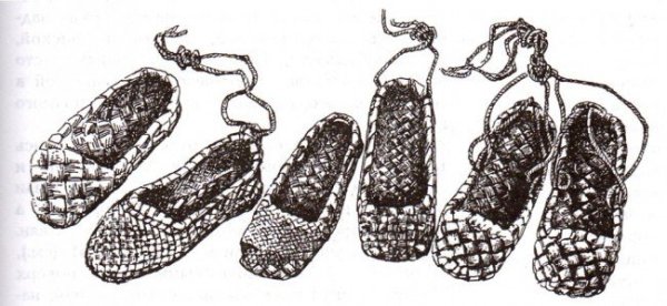 Лапти 19 век Россия