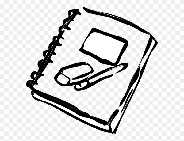 Ручка и тетрадь раскраска для детей