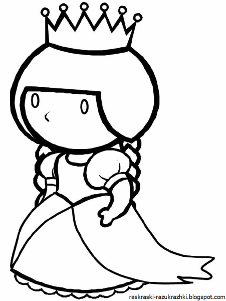 Королева раскраска для детей